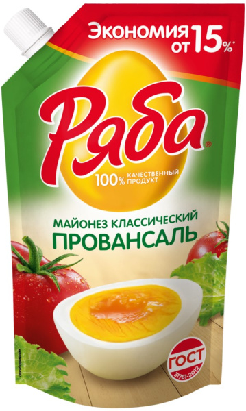 Майонез Ряба Провансаль 50,5% 192г