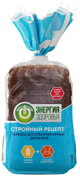 Хлеб Энергия здоровья стройный рецепт Хлебный Дом 350г