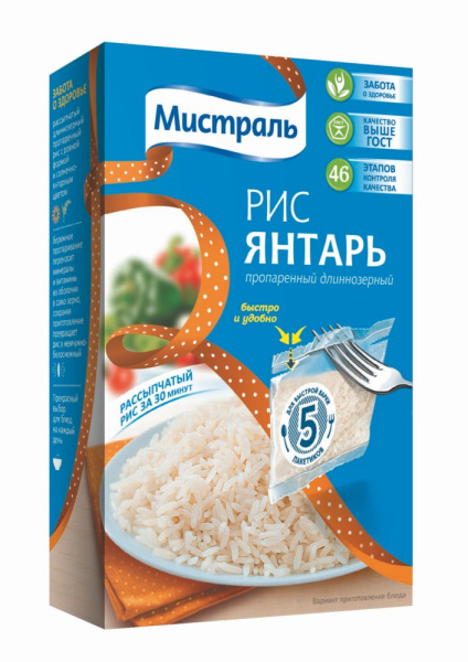 Рис Янтарь 5х80г Мистраль