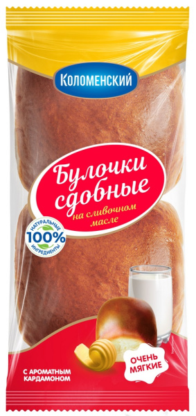 Булочка с кардамоном 2*100г Коломенский