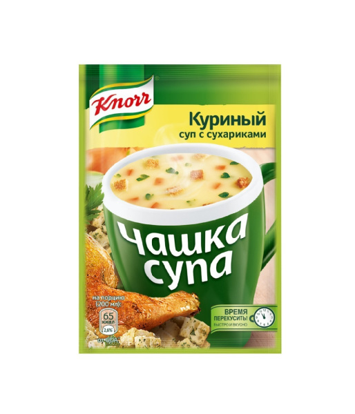 Чашка супа Кнорр Куриный с сухариками 16г