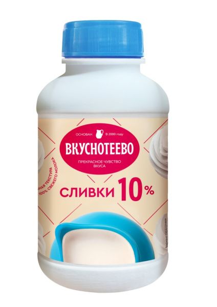 Сливки Вкуснотеево 10% 450г