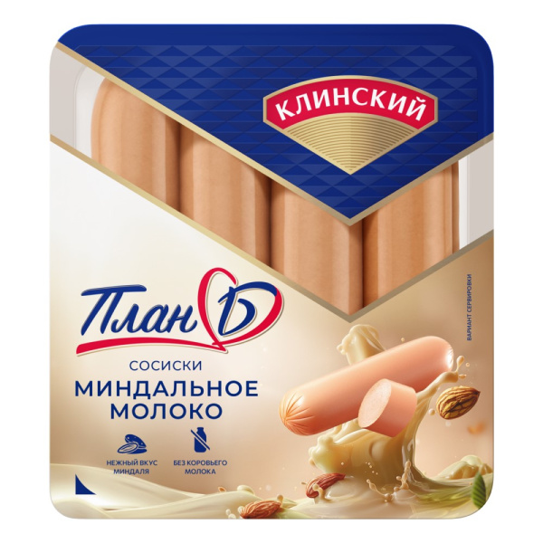 Сосиски Клин Миндальное молоко 400г
