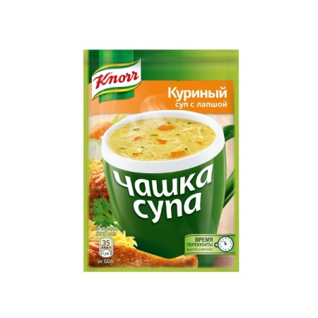 Чашка супа Кнорр Куриный с лапшой 13г