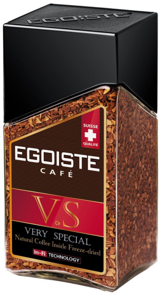 Кофе сублимированный молотый в растворимом EGOISTE V.S. 100г