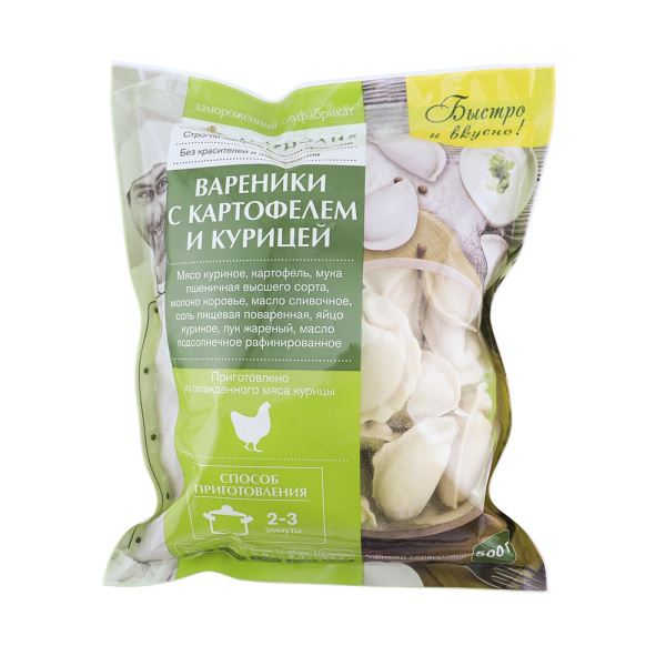 Вареники с картофелем и курицей Магнолия 500г
