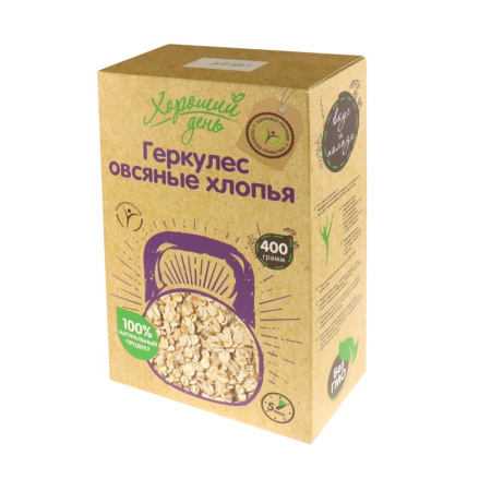 Овсяные хлопья Хороший день геркулес 400г
