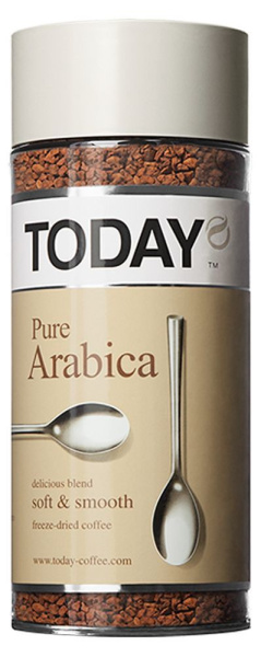 Кофе сублимированный TODAY Pure Arabica 95г