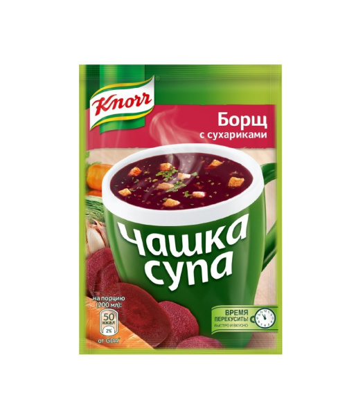 Чашка супа Кнорр Борщ с сухариками 14,5г