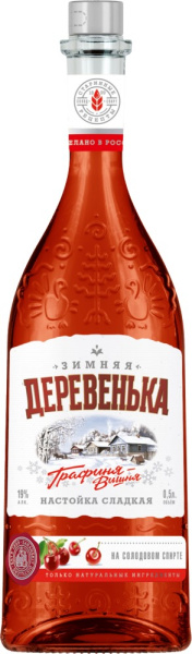 Настойка Зимняя Деревенька Графиня Вишня сладкая  0,5л