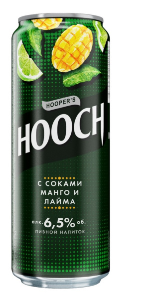 Пивной напиток Хуууч Супер с соками манго и лайма 0,45л