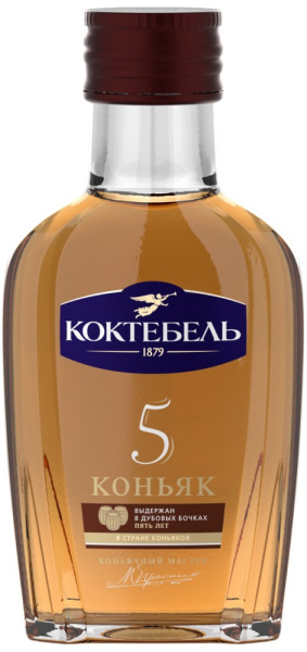 Коньяк Коктебель 5 лет 0,1л