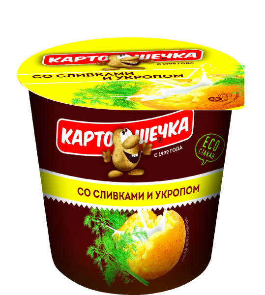 Пюре картофельное Картошечка со сливками и укропом 38г