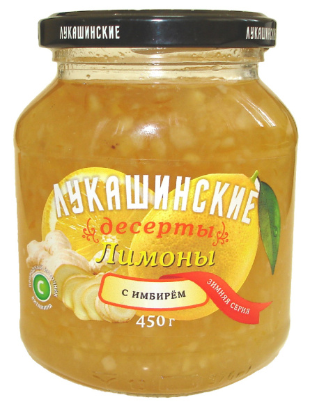 Лимоны с имбирем Лукашинские 450г
