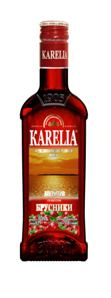 Аперитив Карелия со вкусом Брусники 15 % 0,5л