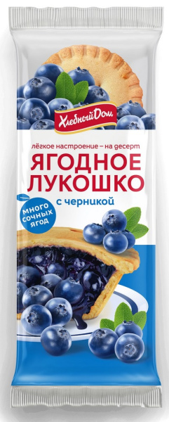 Кекс Ягодное Лукошко с черникой 140г