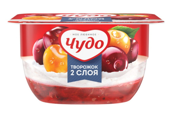 Десерт творожный Чудо вишня/черешня 4% 100г