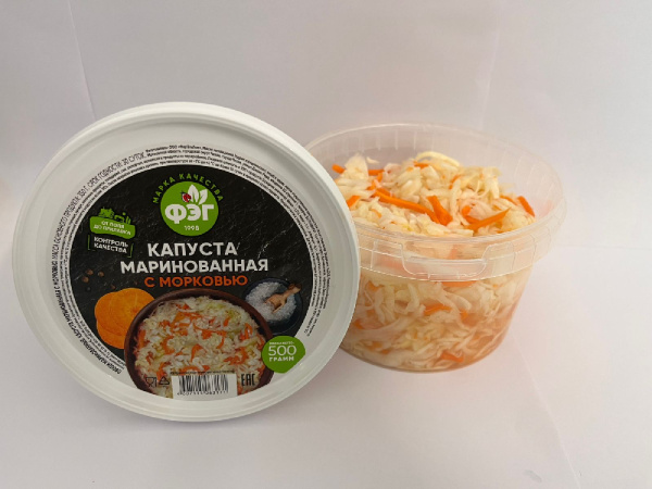 Капуста маринован.с морковью 500г ФерЭльГам
