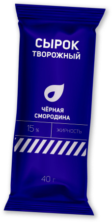 Сырок творожный глазированный Черная смородина 15% 40г