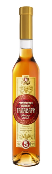 Коньяк грузинский Талавари 5звезд 40% 0,5л