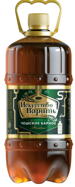 Пиво Искусство Варить Чешское Барное Живое светлое 1,3л