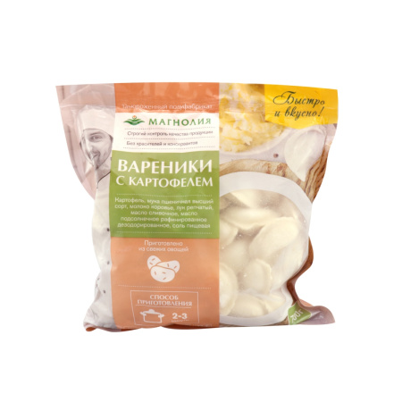 Вареники с картофелем Магнолия 500г