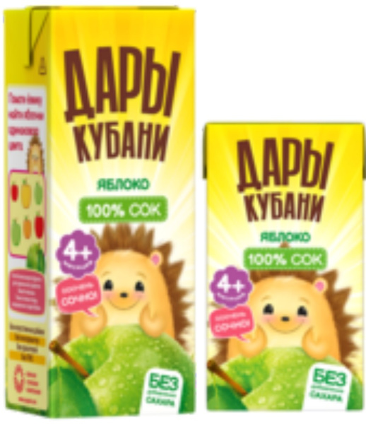 Сок Дары Кубани яблоко 200мл