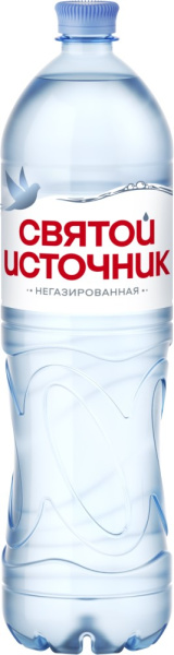 Вода природная питьевая негазированная "Святой Источник" 1,5л 