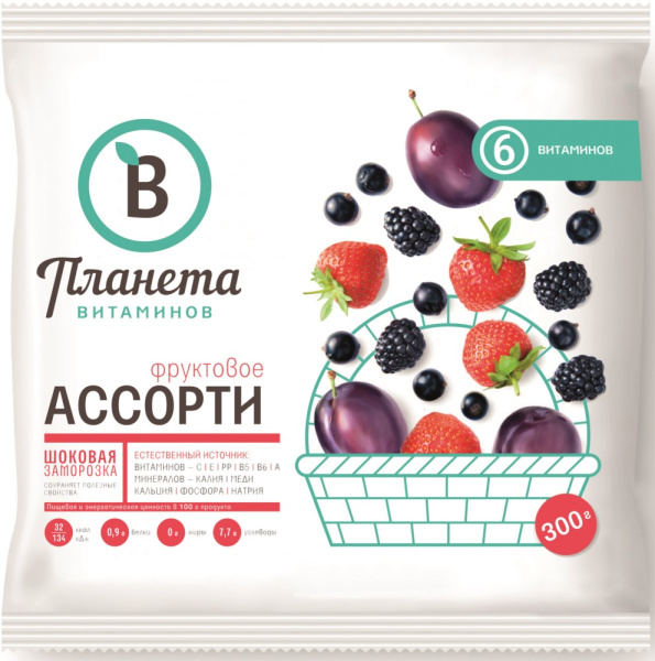 Фруктовое ассорти Планета Витаминов 300г
