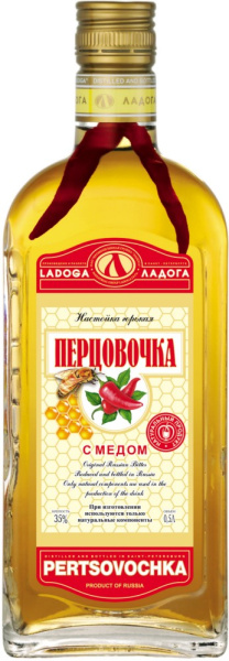 Настойка Перцовочка с медом  горькая 35% 0,5л