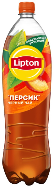 Напиток холодный чай Липтон со вкусом персика безалкогольный  негазированный 1,5л