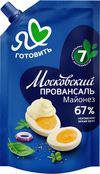 Майонез МЖК Московский Провансаль классический 67% 390мл