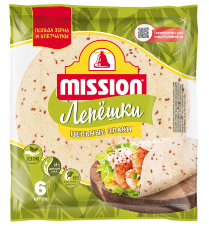 Пшеничные лепешки Mission со злаками 250г