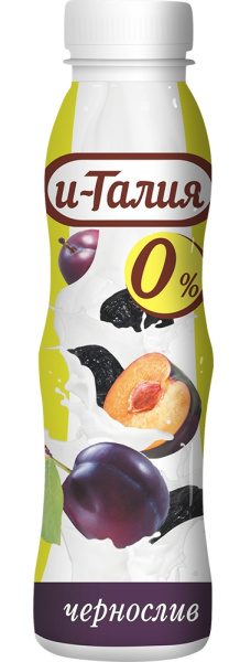 Напиток И-Талия йогуртовый со вкусом чернослива обезжиренный 330г