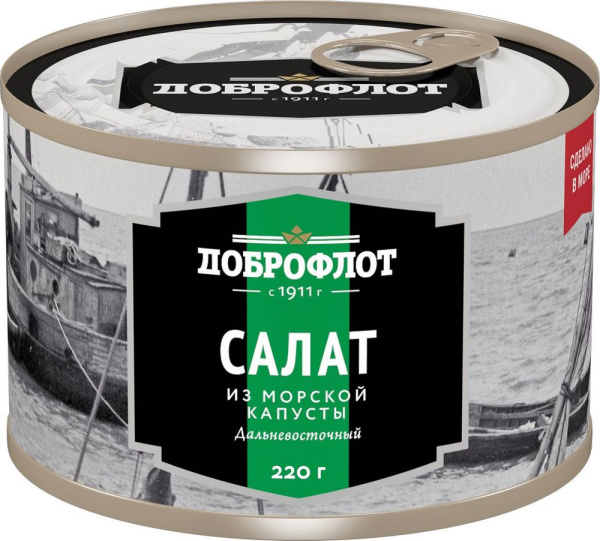 Салат Доброфлот из морской капусты Дальневосточный 220г