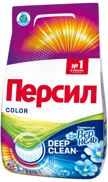 Стиральный порошок Персил Колор Плюс Свежесть от Вернеля 3кг