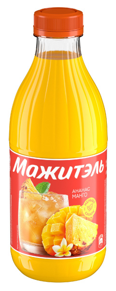 Напиток сывороточный Мажитель ананас/манго 950г