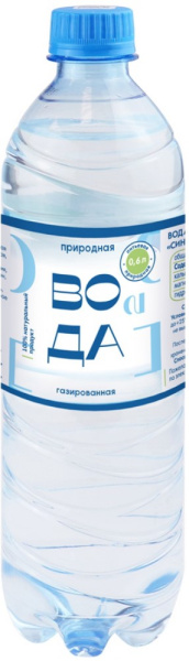 Вода минеральная природная питьевая газированная 0,6л Хороший день