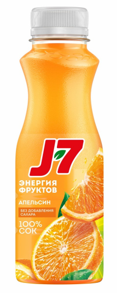 Сок апельсиновый с мякотью Джей7  0,3 л ПЭТ