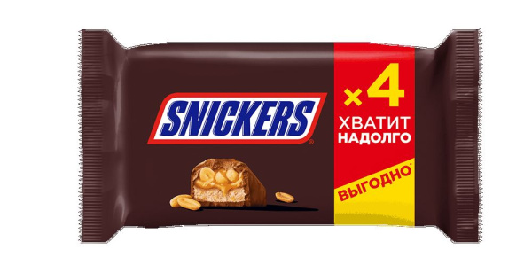 Батончик Сникерс мультипак 4шт/40г