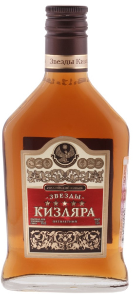 Коньяк пятилетний Звезды Кизляра 0,25л