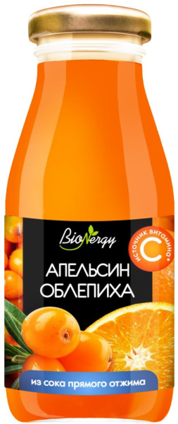 Нектар Апельсиново-облепиховый BioNergy 0,2л