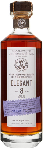 Коньяк Элегант серия Мюзле КВВК марочный  0,5л