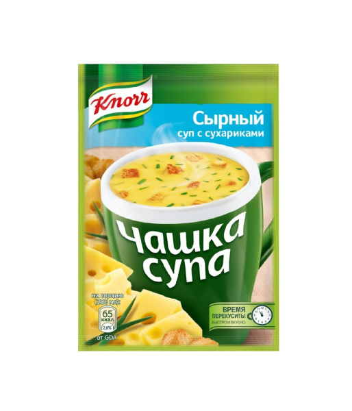 Чашка супа Кнорр Сырный с сухариками 16г