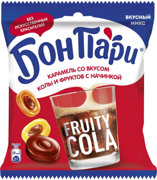 Карамель Бон Пари леденцы с колой 200г