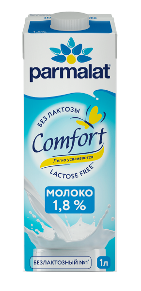Молоко Parmalat Comfort безлактозное 1,8% 1 л
