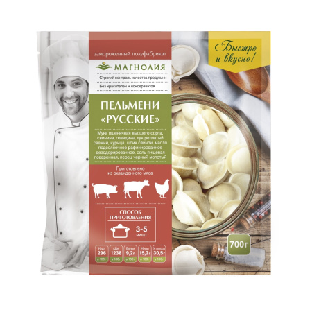 Пельмени Русские Магнолия 700г