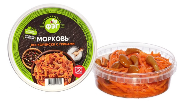 Салат ФерЭльГам морковь по-корейски с грибами 150г