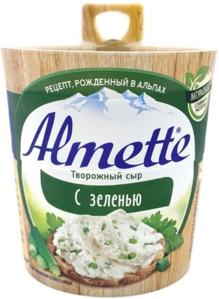 Сыр творожный Almette Хохланд зелень 60% 150г