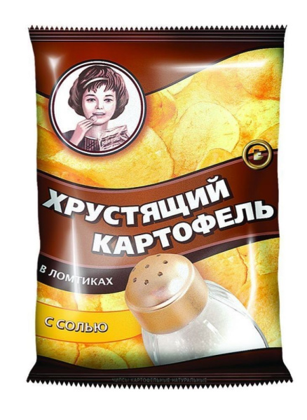 Хрустящий картофель с солью 160г